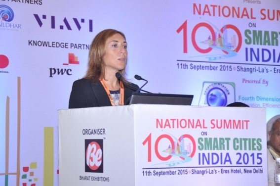 Monica Ibido CENCENCELEC Expert addressing SMART Sustainable Cities - Innovation Summit - 2015